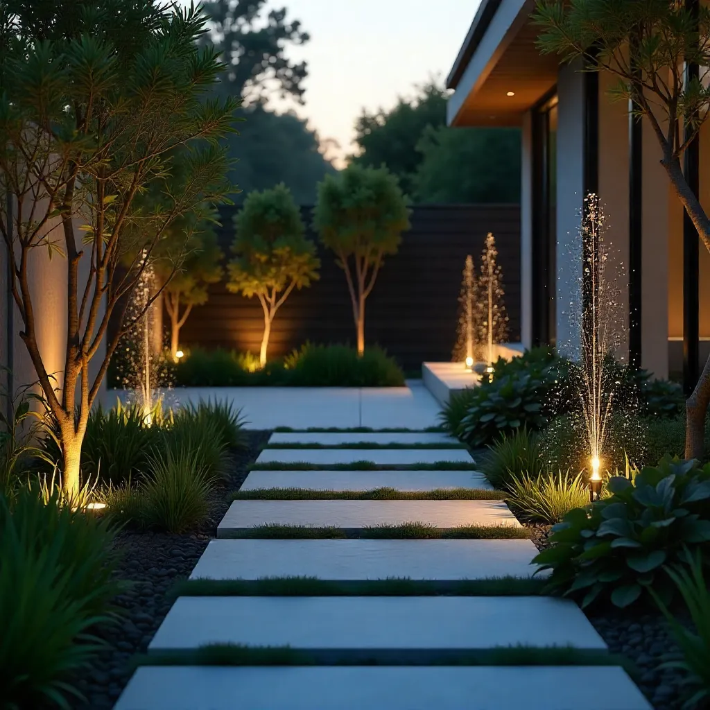 Modern LED path lights