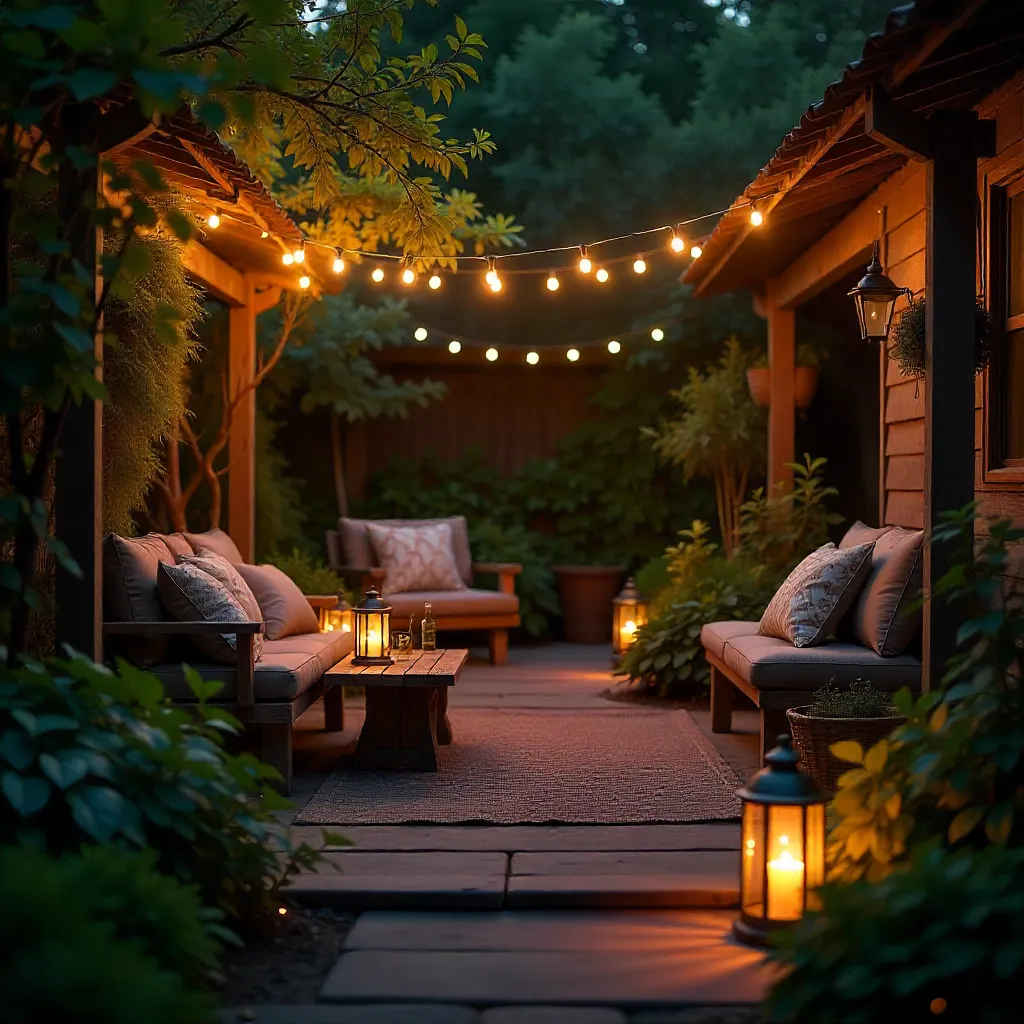 Elegant garden lighting