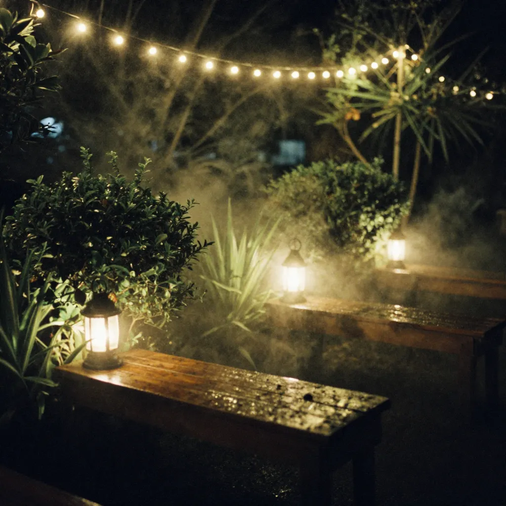 Hanging garden lantern