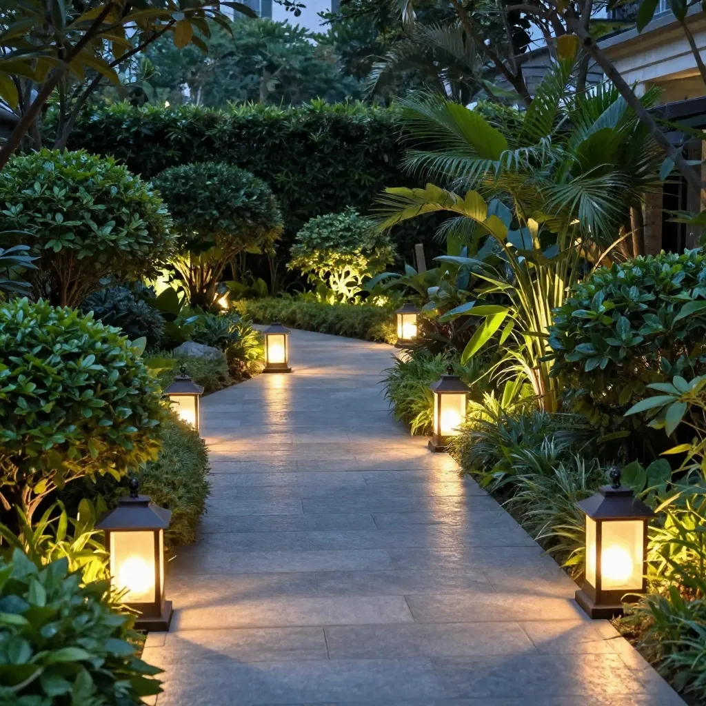 Night garden transformation