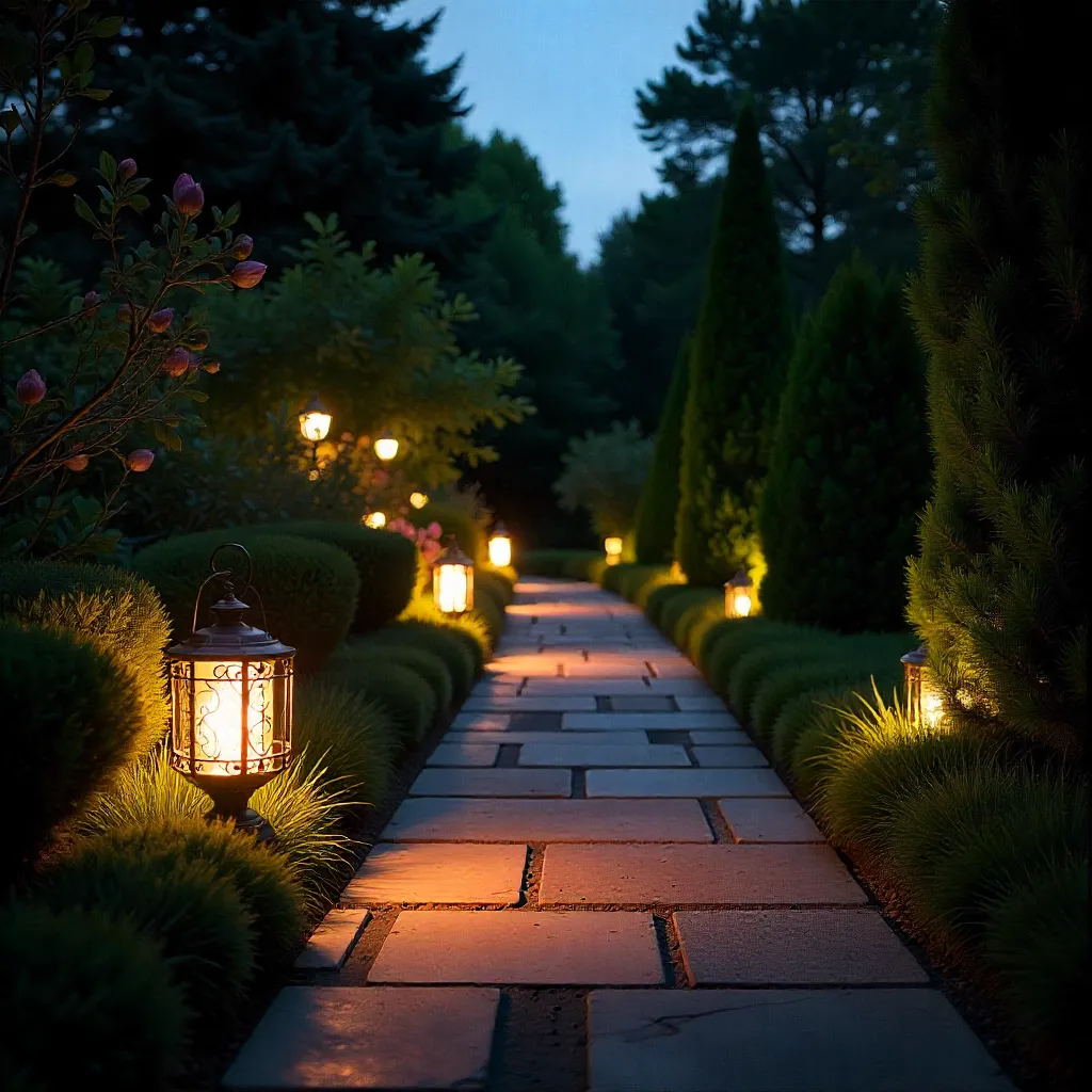 Night garden showcase